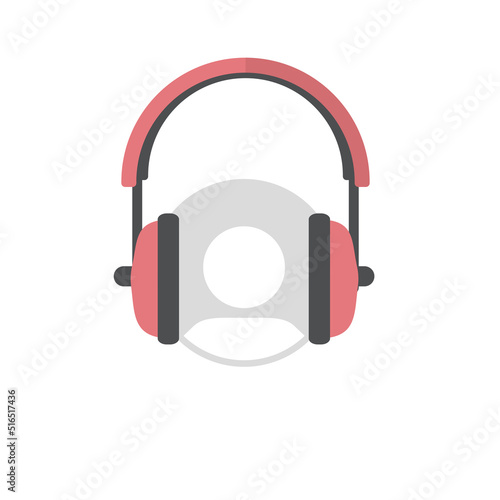  avatar with headphones. musical picture