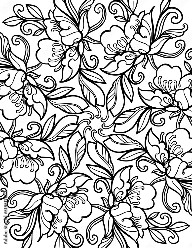 Mandala flower coloring page Mandala flower coloring page