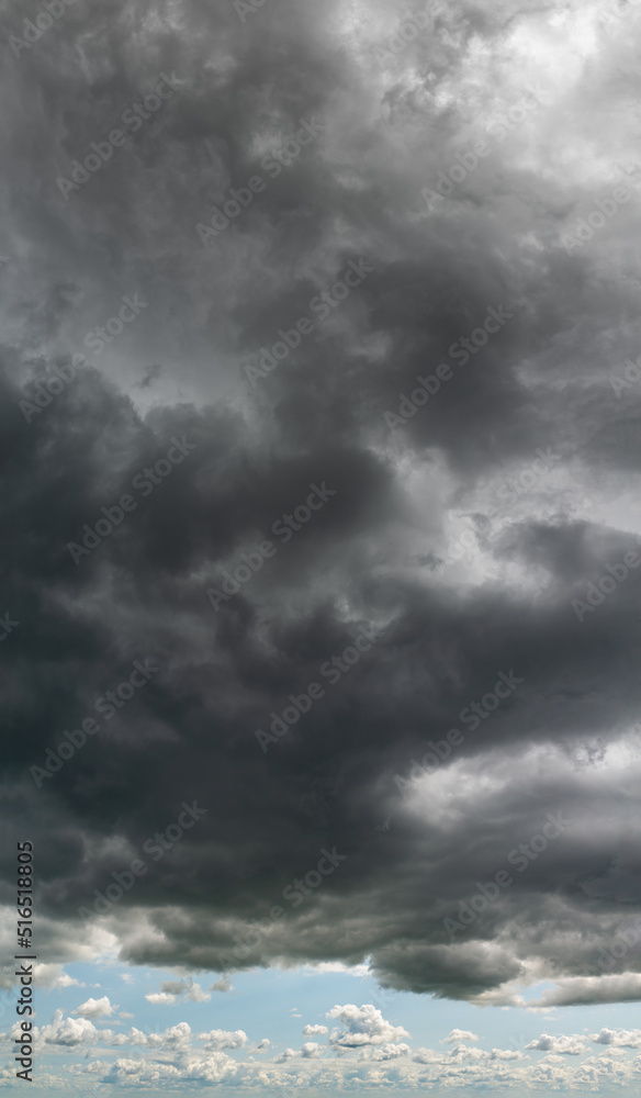 Obraz premium Fantastic soft thunderclouds, sky panorama