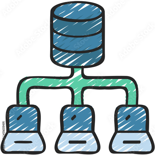 Data Laptop Network Icon