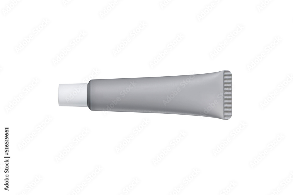 Realistic tube mockup. White plastic tube for toothpaste, cream, gel and shampoo. Blank packaging front and side view mockup. Template for illustration of a set of medicines or cosmetic. Realistic tube mockup. White plastic tube for toothpaste, cream, gel and shampoo. Blank packaging front and side view mockup. Template for illustration of a set of medicines or cosmetic.