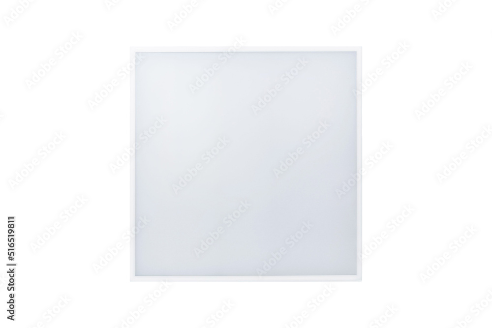 White frame or poster isolated in a white background. Blank square