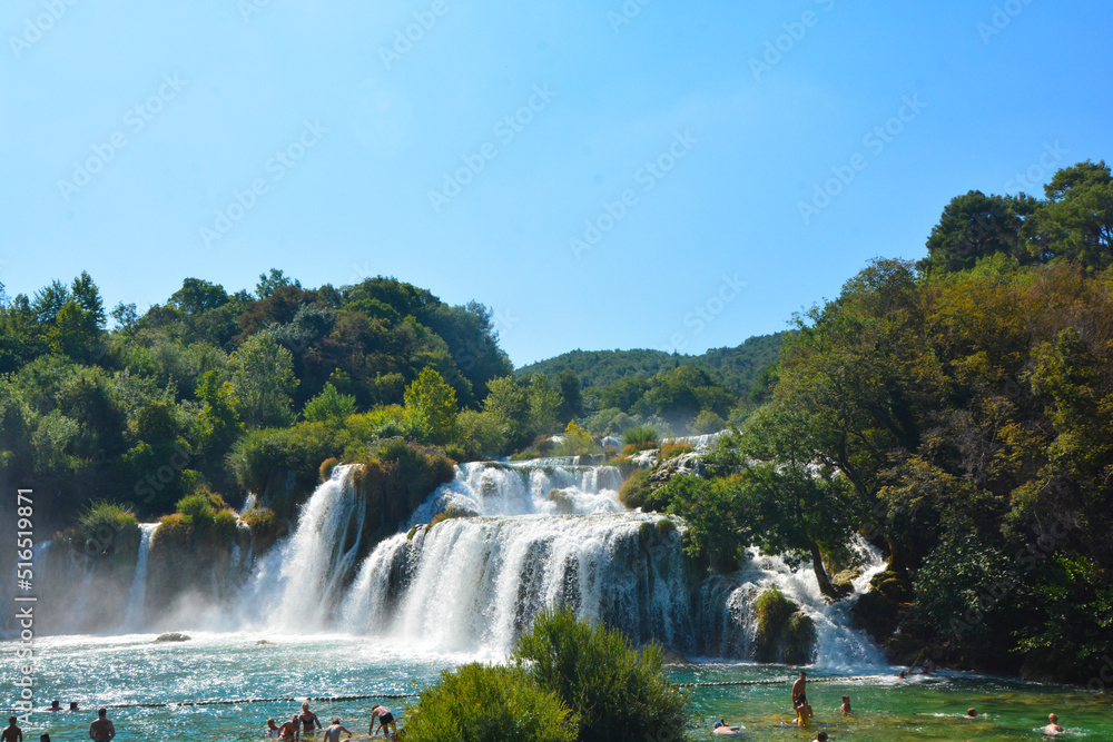 Fototapeta premium cascate parco naturale di krka in croazia