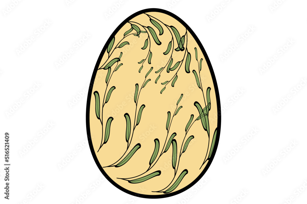 illustration of an easter egg illustration of an easter egg