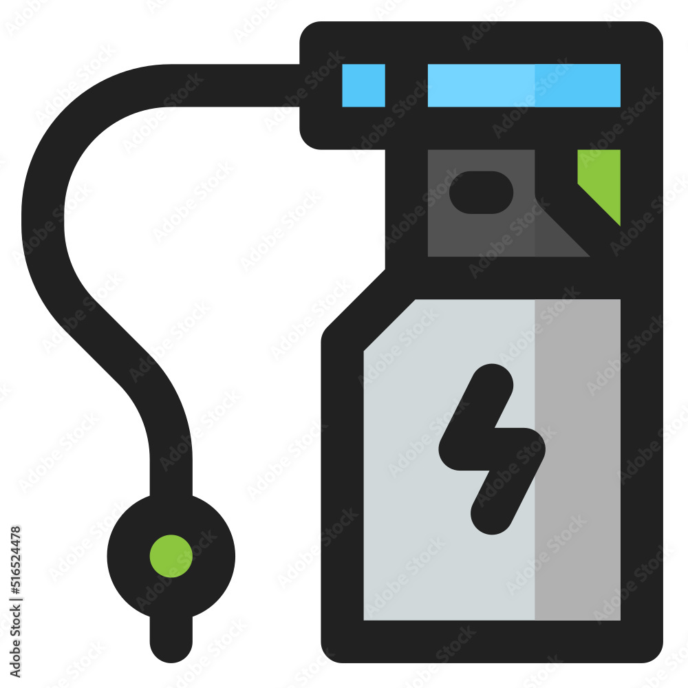 Charging Station icon outline color
