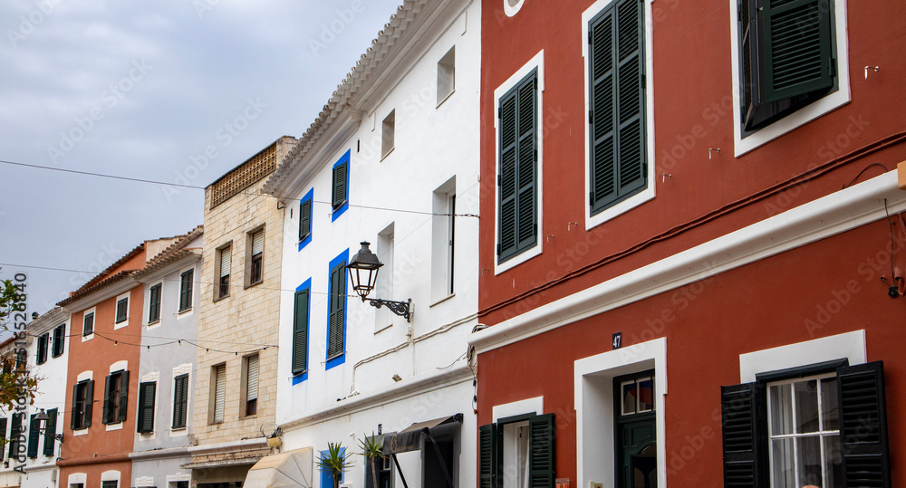 houses in island, Menorca, Es Mercadal