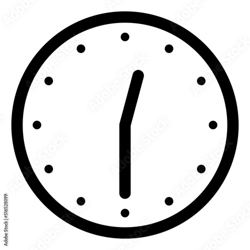 A simple clock face that shows just 0:30