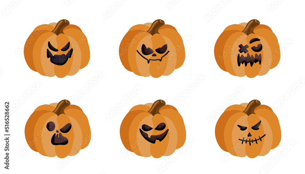The main symbol of the holiday Happy Halloween. Orange pumpkin for your Halloween design. The main symbol of the holiday Happy Halloween. Orange pumpkin for your Halloween design.