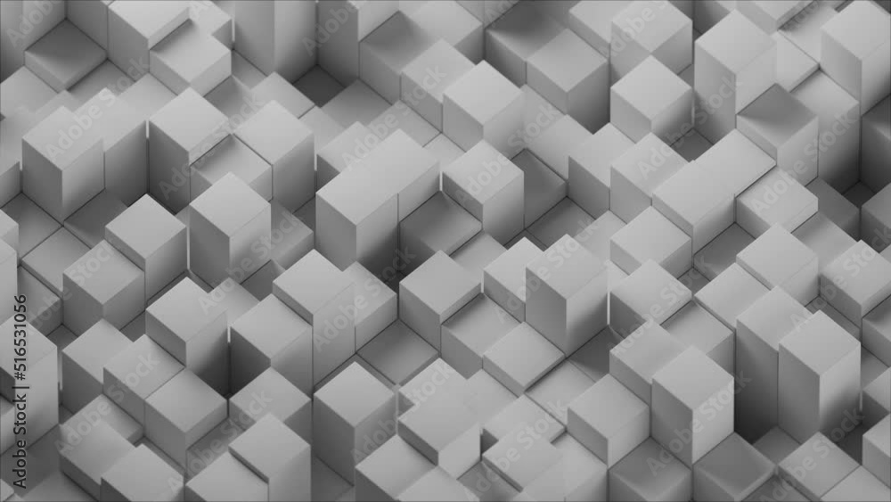 White Cubes Loop Animation White Cubes Loop Animation
