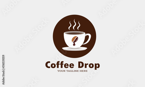 Coffee Drop coffee shop logo template vector illustration sweet coffee logo 