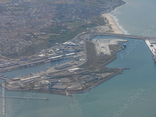 vue aérienne port Boulogne sur mer