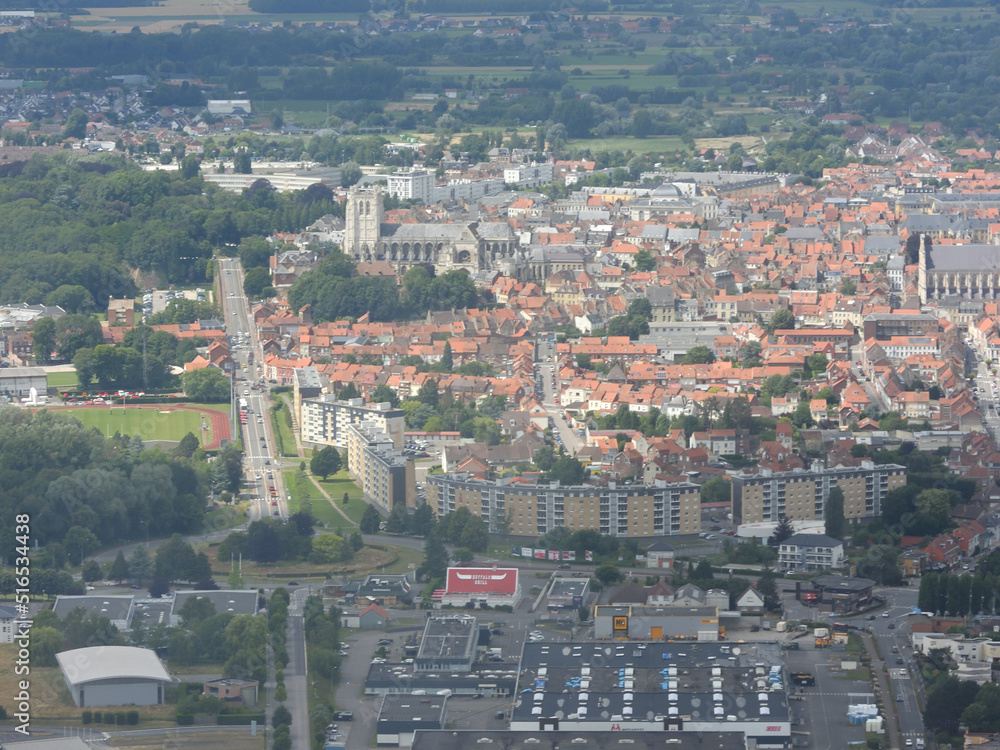 vue aérienne Saint Omer