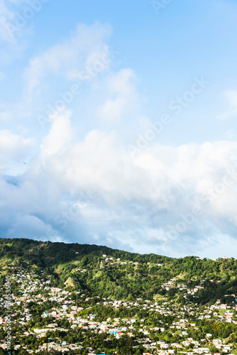 local village on the island of St. Vincent and the Grenadines in Caribbean © Edyta