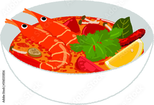 トムヤンクンのイラスト