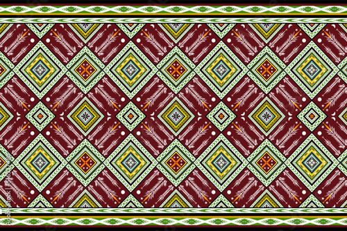 Wallpaper Mural seamless geometric, brown, yellow, green Toned colorful, Pattern for Textiile, Ceramic Tiles and Background. Torontodigital.ca