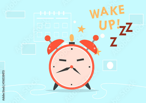alarm, morning, late, clock, wake up, animation, 4k, motion picture, alarm clock for morning to get up, waking up purpose