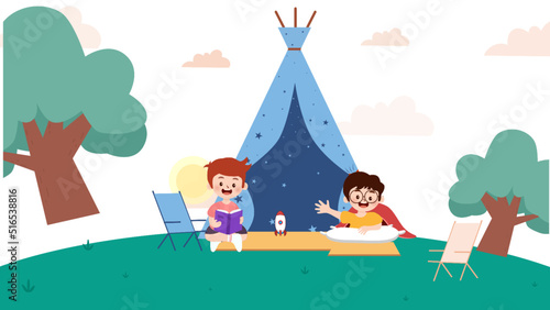 camping  traveling  travel  family  nature  view  animation  motion picture