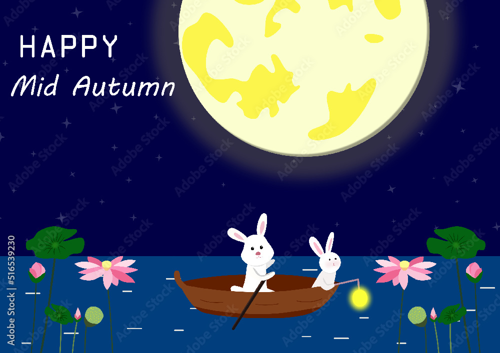 Fototapeta premium autumn, holiday, mid autumn festival, cartoon, animation, religious, motion picture