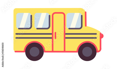 School bus icon. Vector illustration