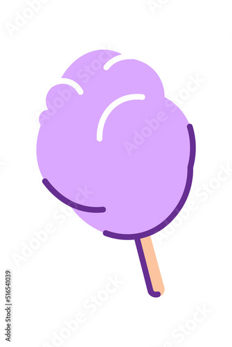 Cotton candy icon. Vector illustration