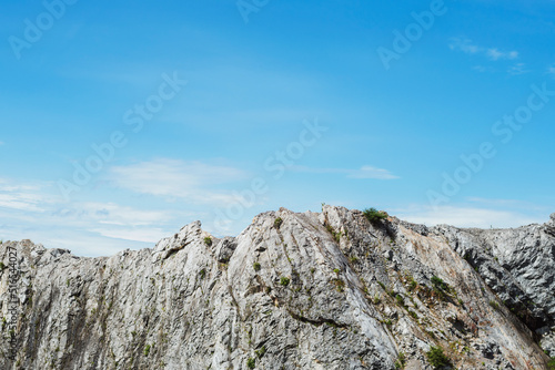 rock cliffs sky scenery beautiful natural sunlight