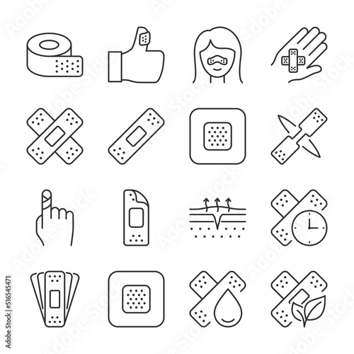 Fotografering Patch icons set