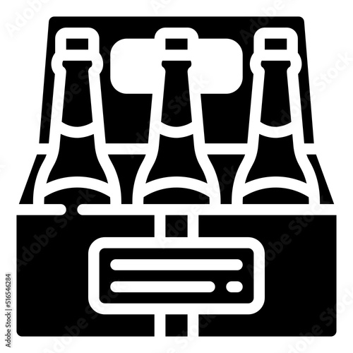 BEERPACK glyph icon,linear,outline,graphic,illustration photo
