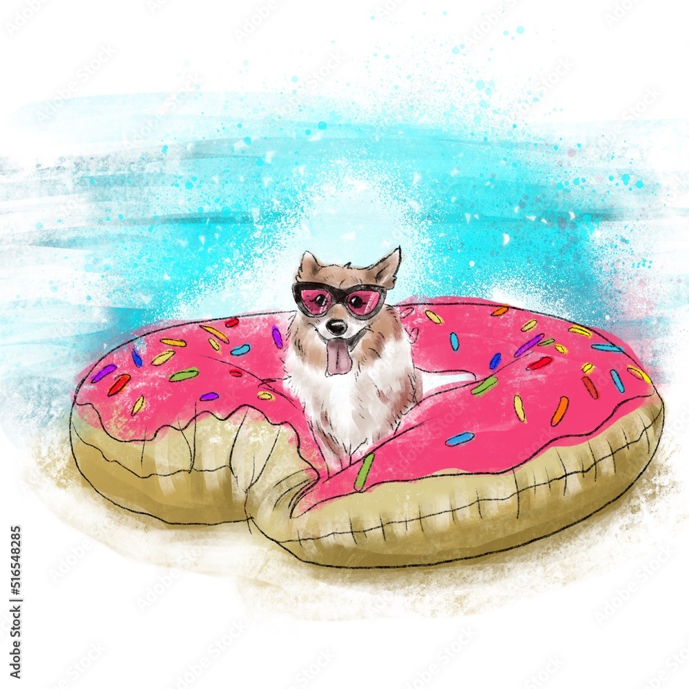 Dog donut pillow cheap