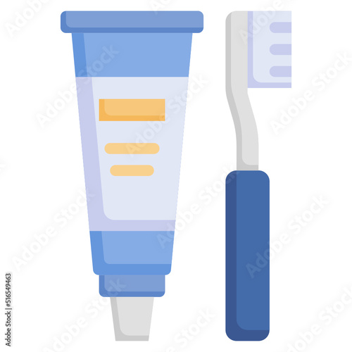TOOTHBRUSH flat icon,linear,outline,graphic,illustration