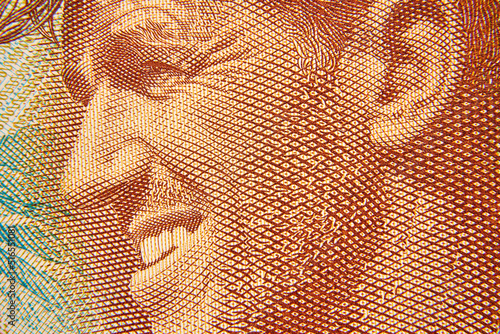 Fotografía banknot ,5 dolarów nowozelandzkich ,banknote, 5 New Zealand dollars