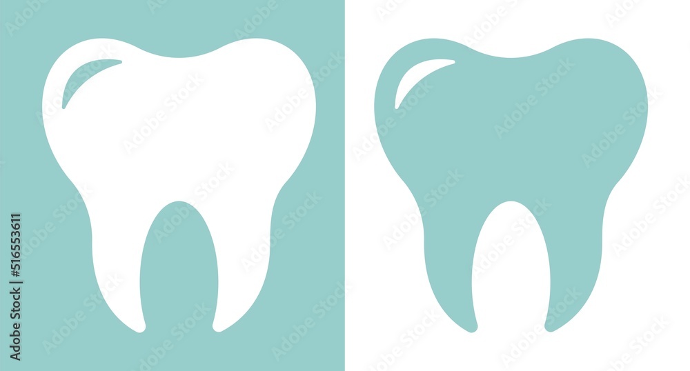 healthy tooth vector icon.Tooth icon, Teeth sign. Dental care logo, Dental clinic icon. Vector flat illustration healthy tooth vector icon.Tooth icon, Teeth sign. Dental care logo, Dental clinic icon. Vector flat illustration
