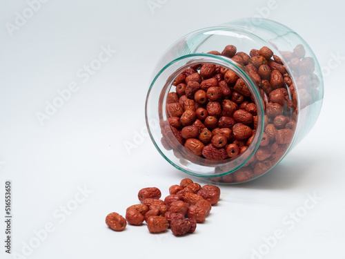 Original Chinese herb red bean in clear jar
