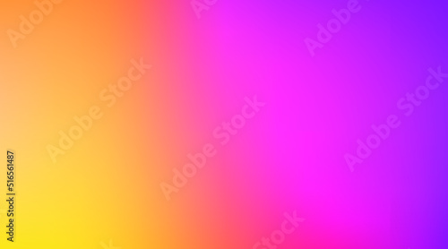 Abstract blurred gradient background. Magenta, pink, orange, yellow, purple, violet, red, vivid, sunrise color. Vector illustration graphic design, bright mesh texture for banner or poster. EPS 10 