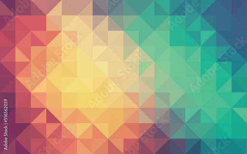 Abstract geometry triangle colorful mosaic texture background pattern.