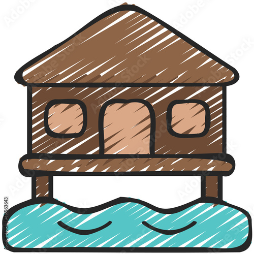 Seafront Hut Icon