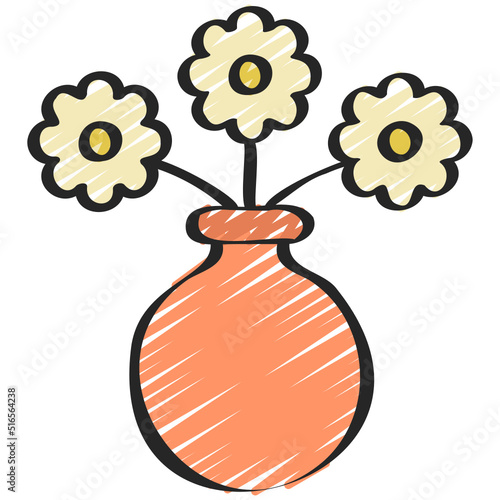 Daisy Vase Icon