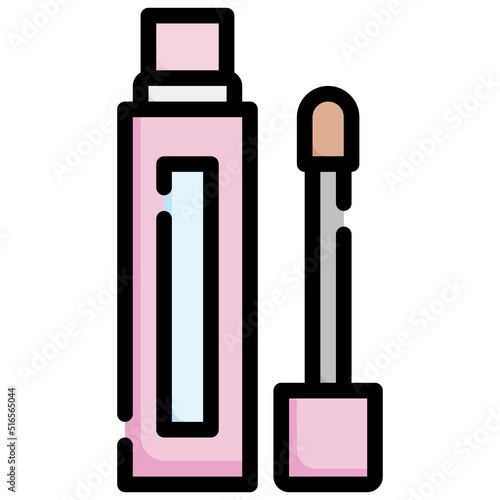 CONCEALER filled outline icon,linear,outline,graphic,illustration