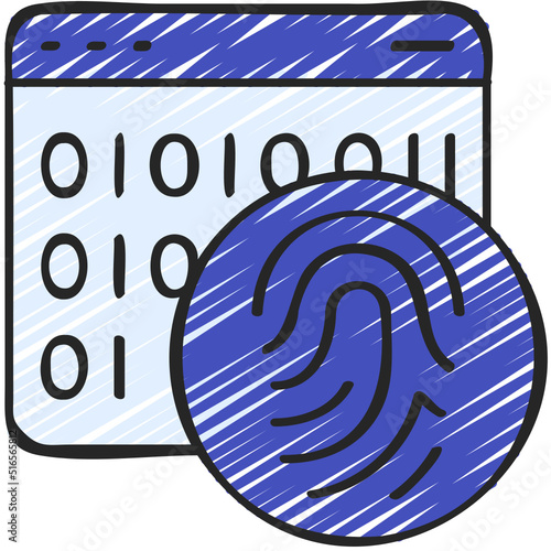 Thumb Print Website Code Icon