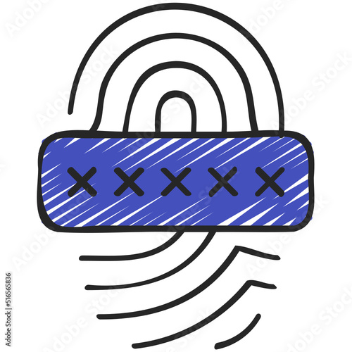 Thumb Print Passcode Icon
