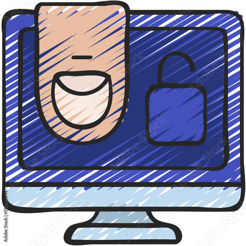 Thumb On Computer Icon