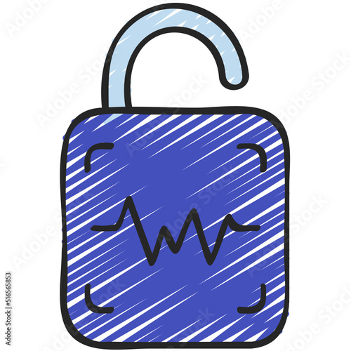 Voice Recognition Lock Icon