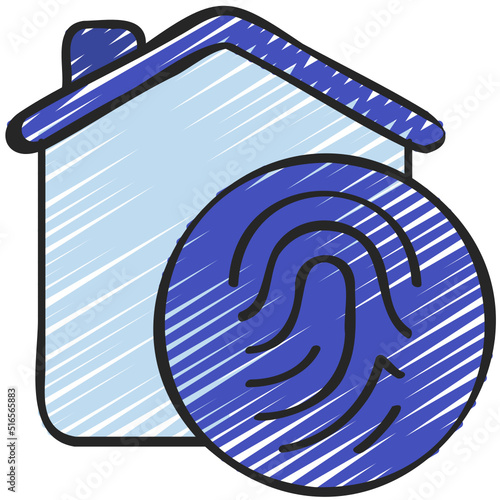 Thumb Print House Icon