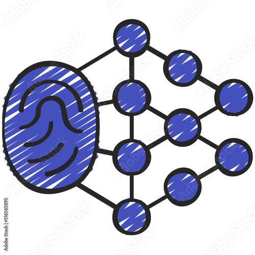 Thumb Print Algorithm Icon