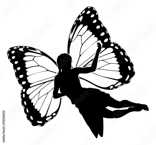 A Fairy in Silhouette With ...