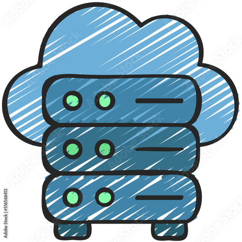 Cloud Server Icon