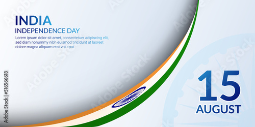 India independence day background with copy space for presentation and banner design