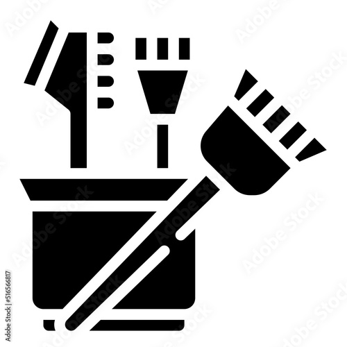 HAIR TOOLS glyph icon,linear,outline,graphic,illustration