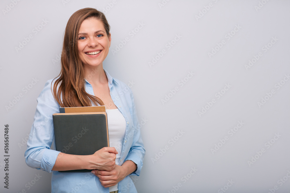 Smiling woman isolated portrait Smiling woman isolated portrait