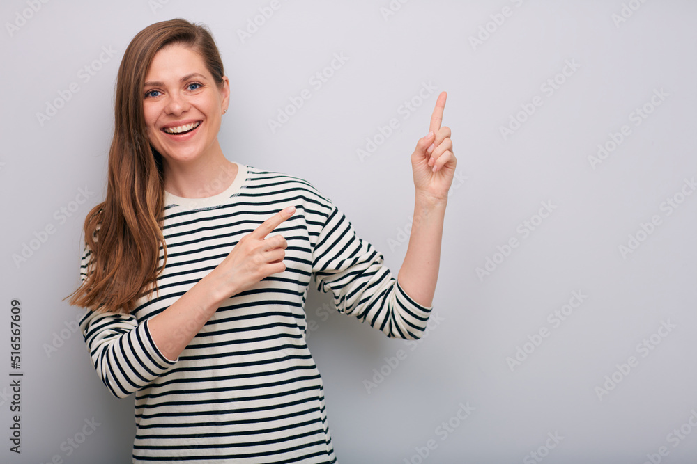 Smiling woman isolated portrait Smiling woman isolated portrait