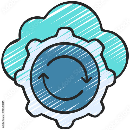 Cloud Optimisation Icon